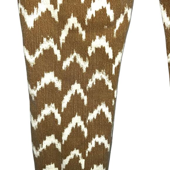 7 For All Mankind Chevron Cropped Skinny Jean Size 24 - Picture 6 of 9